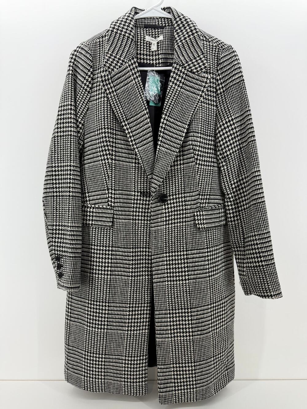 Houndstooth Dress Coat - XS - NWT